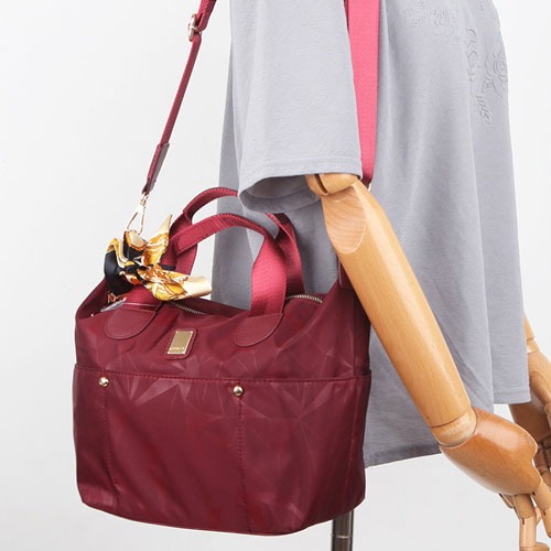 백스테이 RP-0235 스카프 포인트 원단 토트백 크로스백 여성 가방
